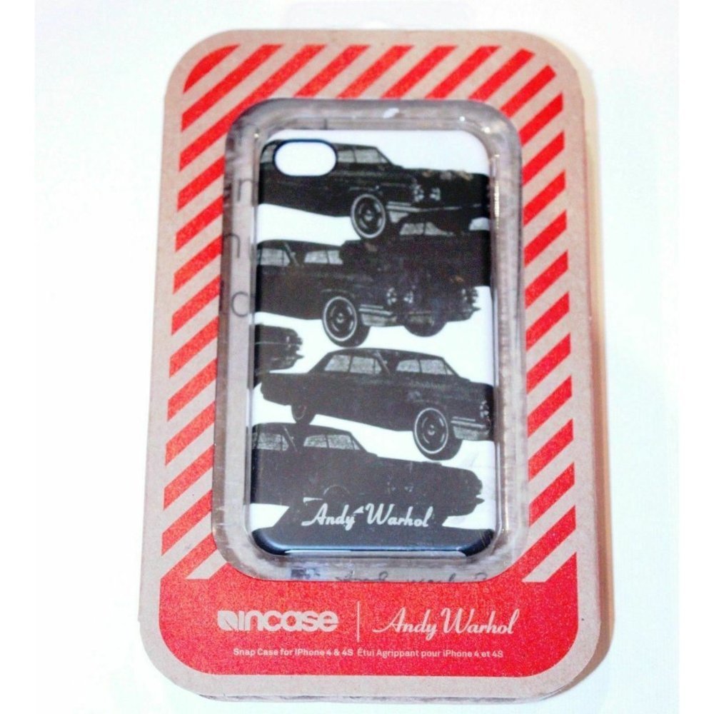 ANDY WARHOL Cars Vintage Print INCASE  IPHONE Cover Case 4 4S